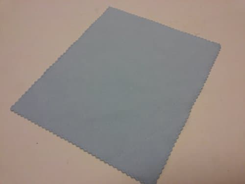 1 Off (One) Blue Double side Professional Grade 250g Micro Fabric Cleanning Cloth design specifically for Silver, Silver plated, Brass etc Music Instrument. World's best cleaning and polishing cloth for guitar, sax saxophone, electrick guitor, flutes etc.