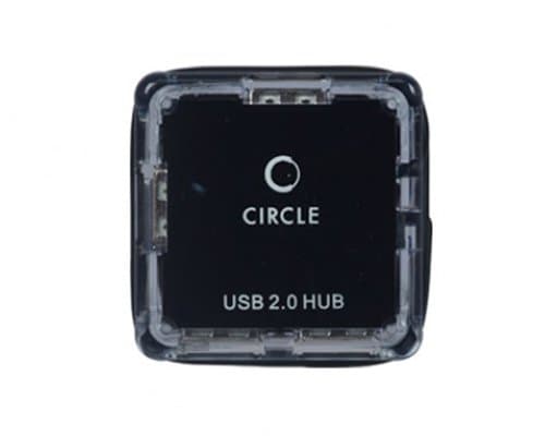 Circle Rootz 4.3 4-Port USB Hub (Black)