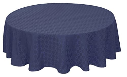 Bardwil 60"x84" Oval Tablecloth, Navy