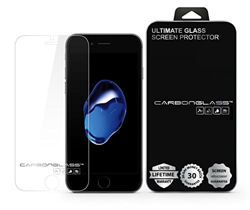 iPhone 7/6/6S Screen Protector - SCREENDER CARBONGLASS Ultimate Screen Protector - Scratch Proof - Ultra Clear - High Definition - Easy to Install - Responsive - 90 Days LCD Screen Replacement Guarantee