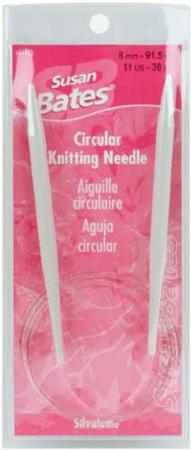 Silvalume Circular Knitting Needles 36"-Size 11/8mm