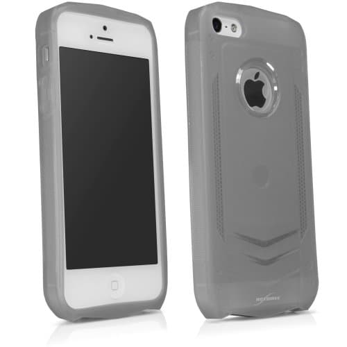 BoxWave Liquid Armor Apple iPhone 5s Case - Sleek TPU Gel Case for Durable Anti-Slip Armor Suit Protection, Transparent with Transformer Style- Apple iPhone 5s Cases and Covers (Frosted Clear)