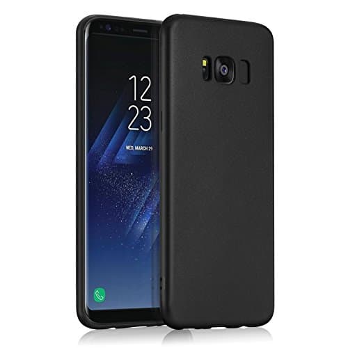 Samsung Galaxy S8 Plus Case, Wonanse Ultra-thin Luxury Scrub Shock Resistant Soft Gel TPU Silicone with [Scratch resistant] [Drop protection] Silicone Hybrid Defender Protective Case Cover for Samsung Galaxy S8 Plus [6.2inch] Black