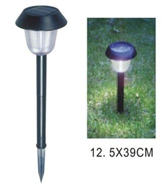 Goes Well LED Solar Garden Light Path Light Night Light Schwarze Schale - Weiß