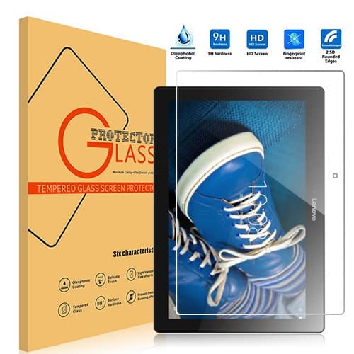 Lenovo TAB 2 A10-30F Screen Protector, Vikoo 9H Hardness 2.5D Ultra-thin Anti-Scratch HD Clear Ballistic Tempered Glass Screen Protector for Lenovo TAB 2 A10-30F