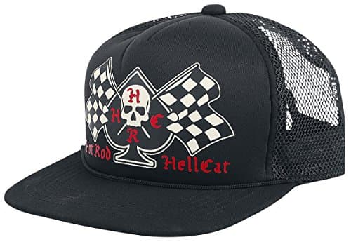 Hot Rod Hellcat Spade Flags Trucker Cap black