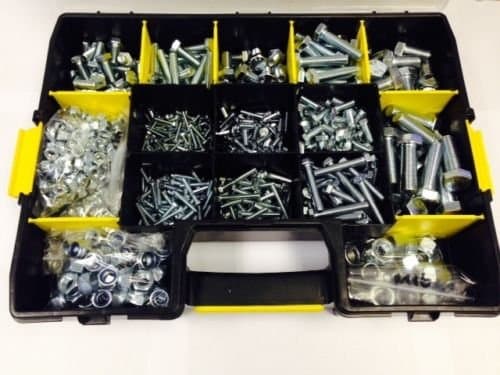 Assorted Metric Hex Bolt and Nyloc Nut Kit M4-M16 Grade 8.8 High Tensile 1635 piece