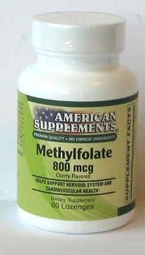 Methylfolate 800 mcg American Supplements 60 Lozenge