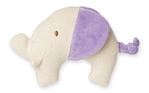 My Natural Canvas Knit Teether, Purple Elephant
