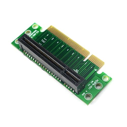3PC,PCIe Convertor Adaptor PCI Express 8X (PCI-E 8X) Riser Card 90 Degree Right Angle for 1U/2U Server Small Computer