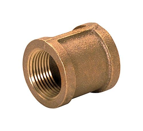 Jmf Reducer Coupling Threaded 1" FPT X 3/4" FPT Red Brass Lead Free