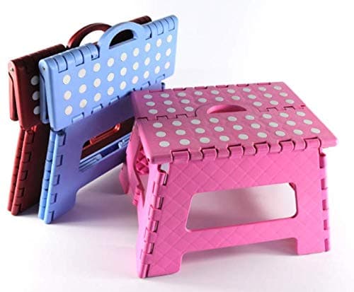 LDG Ware Foldable Step Stool 7 inch for Kids & Adults, Kitchen Garden Bathroom Stepping Stool(Multi Color)