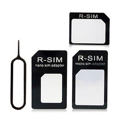 Nano Sim Card to Micro Sim &amp; Standard Sim Card Adapter Adaptor Converter with Ejection Pin
