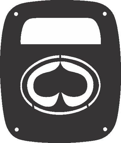 JeepTailsBlack Spade Tail lamp Light Covers Compatible with Jeep CJ or YJ and TJ Wranglers - Black - Set of 2