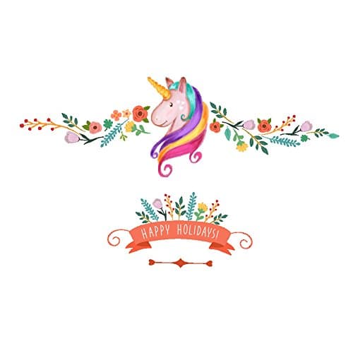 Remove unicorn wall stickers backdrop decorating children's room environment layout