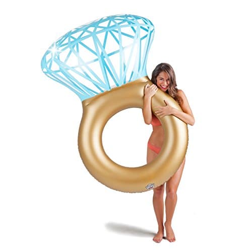 Inflatable Swimming Ring Diamond Ring Swimming Float Pool Float Tube Raft Kid Swimming Ring Summer Water Beach Sea Toy