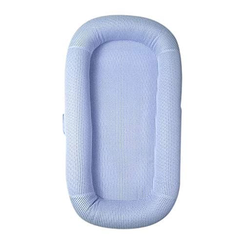 HUYP Cuddle Nest Baby Pod Crawling Mat Bionic Bed Sleeping Baby Newborn Baby Sleeping Basket Multi-function Travel Bed 0-2 years old (color : Blue, Size : Awning+baby nest)