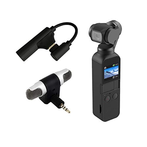 HINK Type C to 3.5mm Audio Adapter External Wireless Microphone For DJI Osmo Pocket