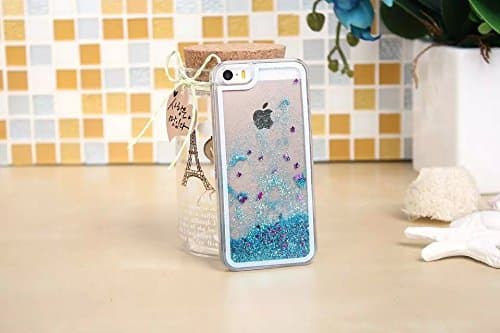 Case For Redmi 1S, CoverProof® Hard PC Phone Shell Flowing Liquid Star Quicksand Phone Case Glitter Luxury Transparent Clear Back Phone Cover Tide Cover-Blue