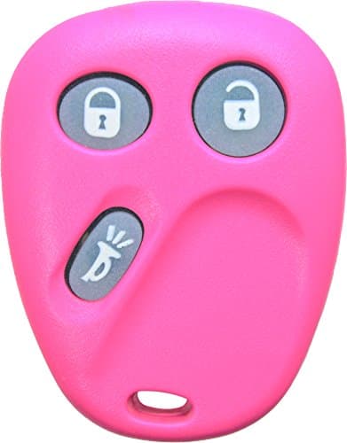 ReplaceMyRemote OEM Electronic Glow in the Dark GM 3 Button Keyless Entry Remote Control Car Key Fob - FCC ID: LHJ011 or Part Number : 21997127 (Pink)