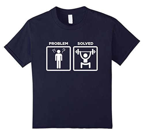 Kids n- Lifting Problem Solved T-Shirt - Lifting 12 Navy