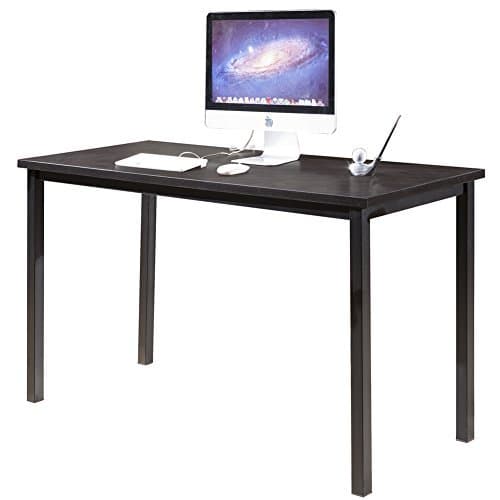 CMO 55" Large Size Modern Computer Desk Long Office Desk Writing Desk, Workstation Table for Home Office, Black