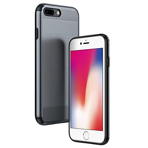 iPhone 8 Plus Case, iPhone 7 Plus Case, AMSP iPhone 8/7 Plus Case Heavy Duty Protection, Daul Layer and Slim Design for Apple iPhone 8 Plus (2017) / iPhone 7 Plus Case (2016) (Sliver)