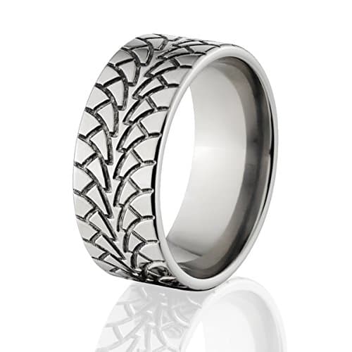 Custom Tire Tread Ring Made In Durable Titanium Mud Tire Rings USA Made Tire Ring