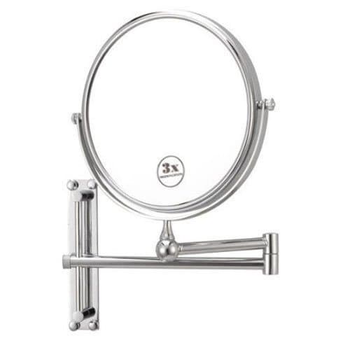 Nameek's Glimmer Round Wall-Mounted 3X Mirror AR7708, Chrome