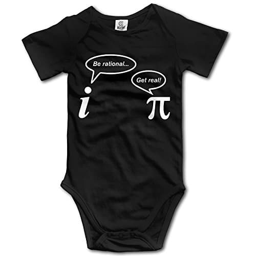 Infant Be Rational Get Real Imaginary Pi Math 2016 Cute Baby Onesie Bodysuit