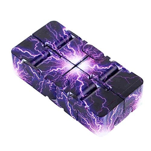 Fanty Tech Mini Cube,Stress Relief EDC Infinity Fidget Cube Anti Anxiety Stress Fun Kids Toy (Multicolor B)