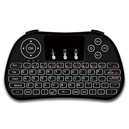 Mudix P9 2.4GHz Mini Wireless Keyboard with Touchpad Mouse, Rechargable Li-ion Battery with Mouse for PC/Mac/Android
