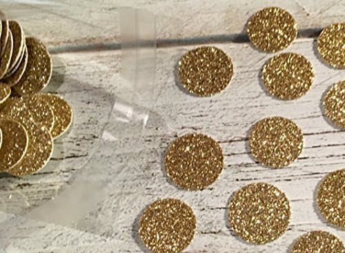 200 Glitter Mini Circles Confetti Table Decor, AVAILABLE IN SILVER OR GOLD