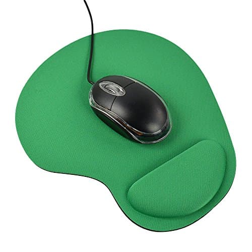 Balepha Mouse Pad with Wrist Rest Support Comfortable Memory Foam Mouse Mat (Green)