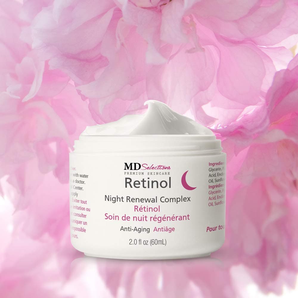 MD Selections Retinol Night Renewal Complex, White/Pink