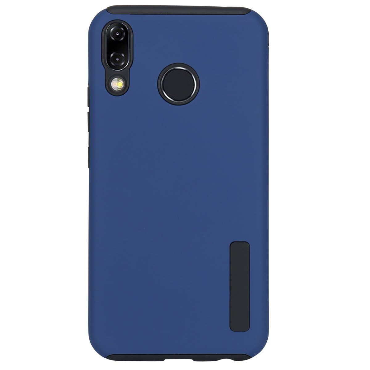 Huawei P20 Lite Case, Dual Layer Rubber Armor Phone Case for Huawei Nova 3E Hard Plastic PC + Soft TPU 2 in 1 Shockproof Protective Case for Huawei Nova 3E/ P20 Lite（2018） Phone Cover (Navy Blue)