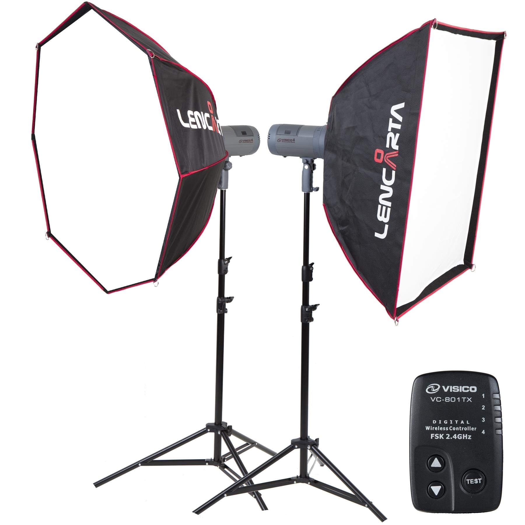 Visico 4 Strobe Professional Studio Light Lightweight & Portable Flash Head TTL & HSS Multi Accessory Adaptable On Location & Studio Shooting | Lighting Kit