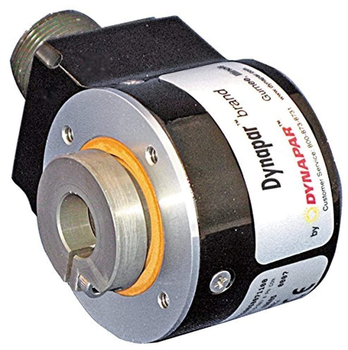Dynapar HS20006073000 Sealed Hollow-Shaft Encoder(Rotary, Optical, Incremental), 60 PPR, 1/2" Bore, Slotted Tether, 5-26V Open Collector, 6-Pin Connector