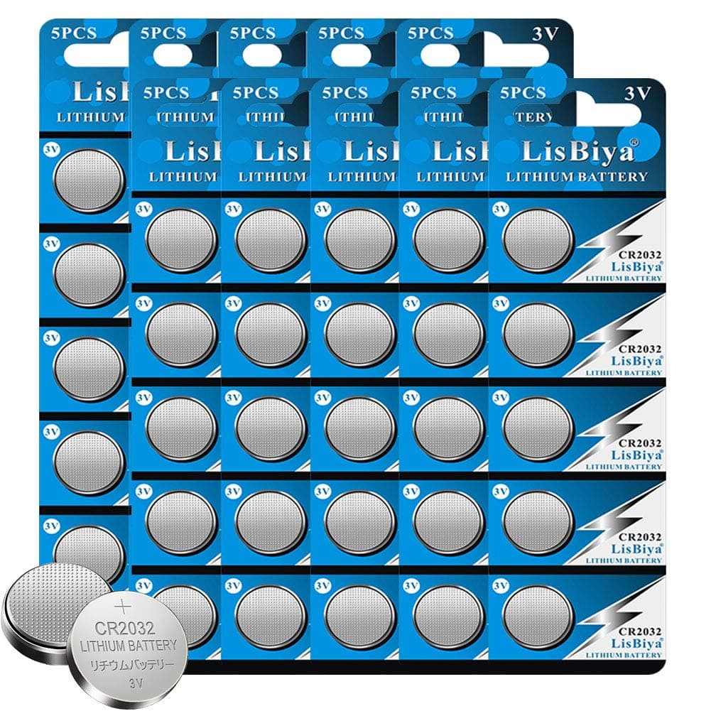 CR2032 Lithium Battery 3 Volt Coin Button Cell 50 Pack