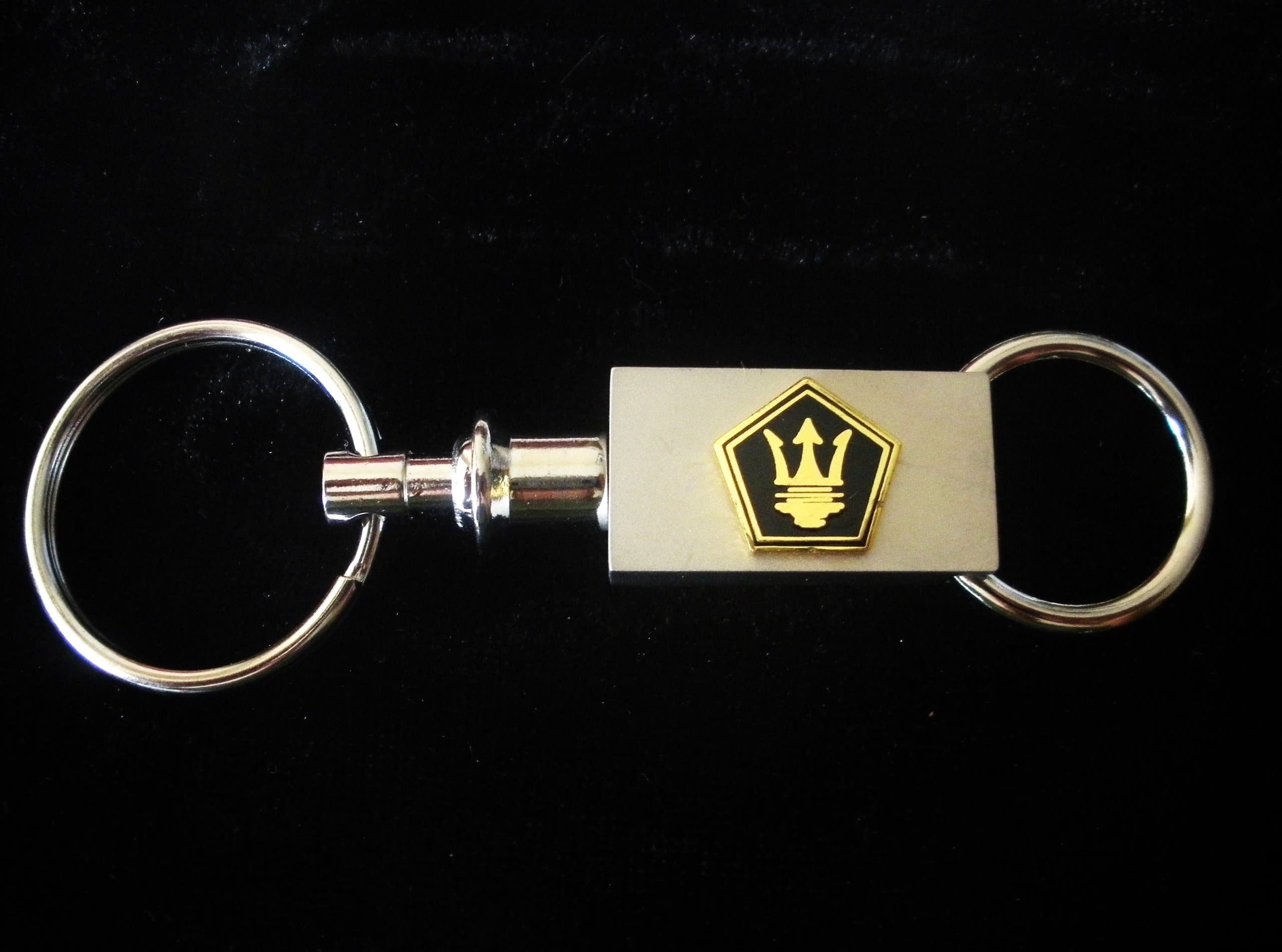 Maserati TC Brushed Silver Valet Pull Apart Key Chain