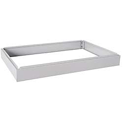 Sandusky Lee Closed Base for 5-Drawer Flat File Cabinet - Dove Gray, 40 3/4in.W x 4in.H x 28 3/8in.D, Model Number 244877-GY