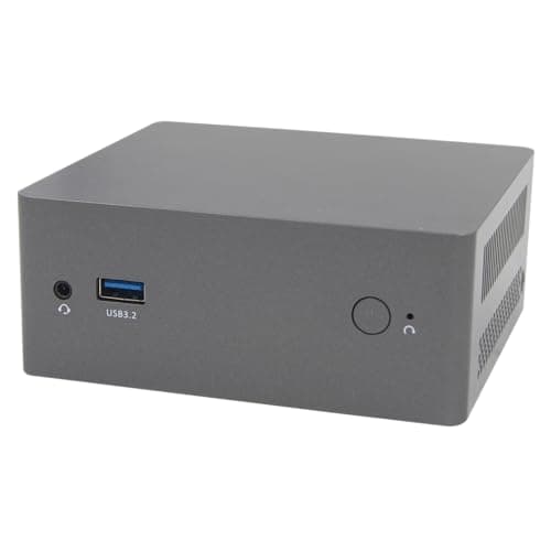 SKULLSAINTS Shadow Mini PC: 12th Gen N100, Win 11 Pro, 4K HDMI, Dual Display, Dual-Band WiFi & Bluetooth 4.2, M.2 NVME and 2.5 inch SATA Support, Micro SD Card, Large Cooling Fan (512, GB, 16, GB)