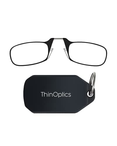 ThinOptics Keychain Case and Readers Rectangular Reading Glasses