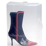 Original 5 pack Heavy Duty clear ankle boots storage boxes suitable to store Long boots, ankle boots and high heels by TallerHeels