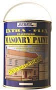 Bedec BEDE2MB0002 Extra-Flex Elastomeric Water-Based Quick Drying Smooth Masonry Paint Brilliant White 5 L