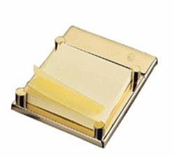 El Casco 23kt Gold Plated Post It Note Holder M-671L