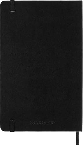 Classic Notebook, Large, Squared, Black, Hard Cover (5 x 8.25) (Classic Notebooks)