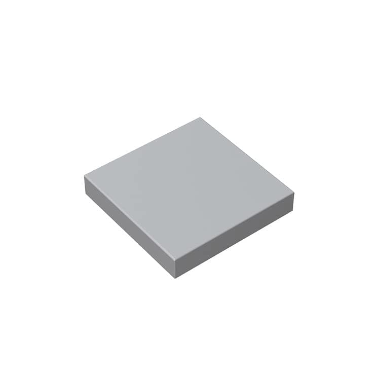 Classic Bricks Tile 2x2 100 Pieces, Compatible with All Major Brands Parts and Pieces 3068 (Colour: Light Grey)