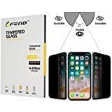 COFEND Privacy Anti-spy Screen Protector for iPhone X Tempered Glass Film,NO Visual Interference (NOT Black),Water Resistant,Smooth Like Girls' Skin,Ultra-Thin Anti Peeping Screen Guard 2 Pack