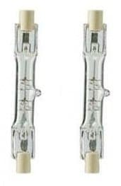 Twin Pack 150w 78mm Tungsten Linear R7s Halogen Floodlight Security Light Bulb